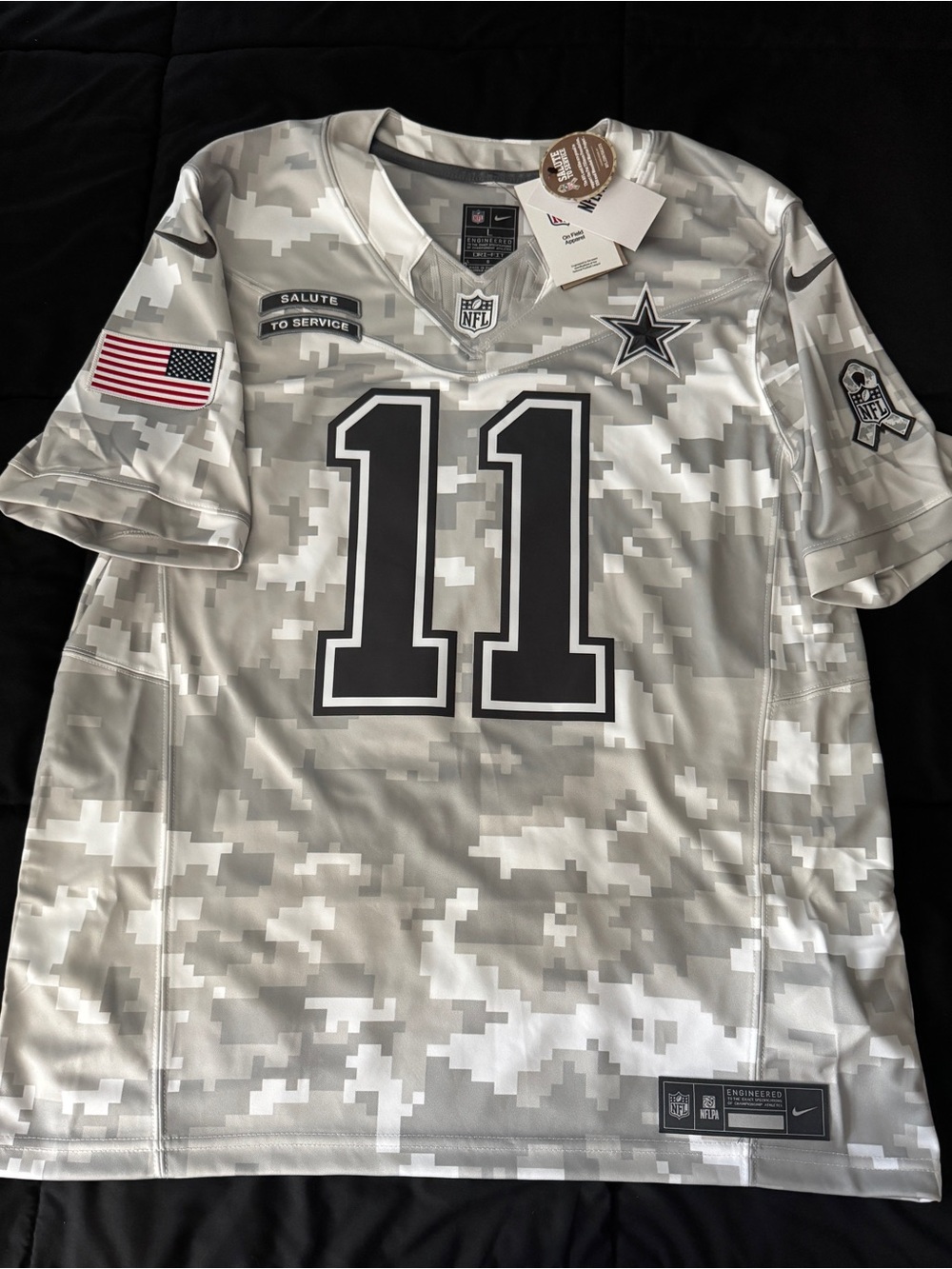 NFL Dallas Cowboys #11 Parsons Salute to Service Camo Jersey - Size L